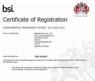 Environmental Management System Mersen Korea