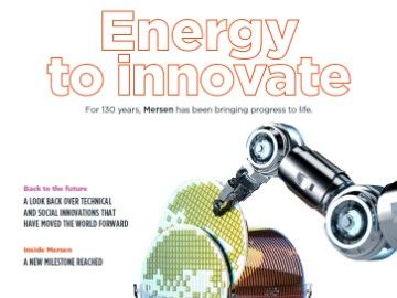 Energy to innovate Mersen Magazine cover